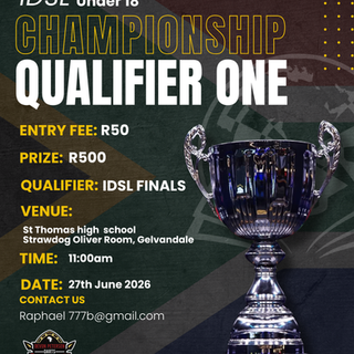 IDSL South African Championship Qualifier 1 poster